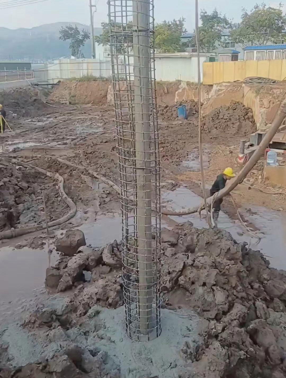 镇江扬中长螺旋钻孔压灌桩